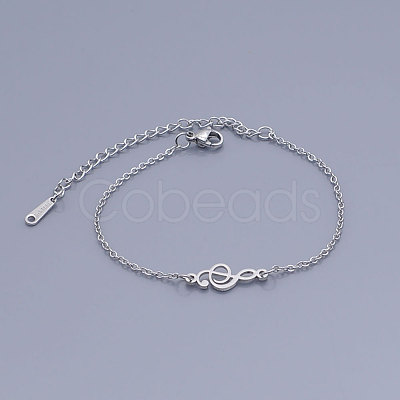 Tarnish Resistant 201 Stainless Steel Link Bracelets BJEW-T011-JN502-1-1