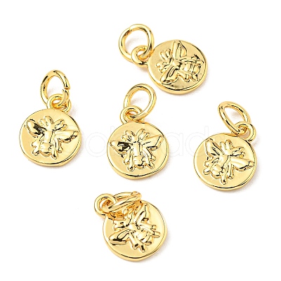 Brass Charms LS-ZIRC-E164-57G-1