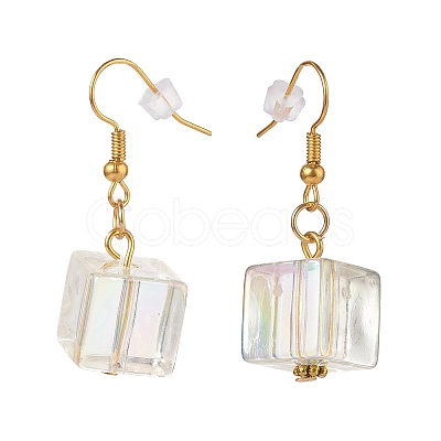 Brass Dangle Earrings EJEW-JE04594-1