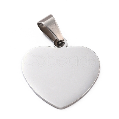 Non-Tarnish 304 Stainless Steel Mirror Polished Finish Stamping Blank Tag Pendants X-STAS-L220-02C-A01-1