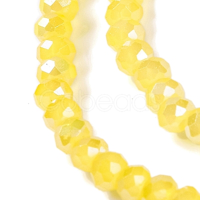 Baking Electroplate Glass Beads Strands X1-DGLA-A039-J2MM-B23-1