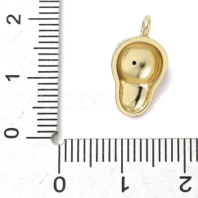 Brass Micro Pave Cubic Zirconia Enamel Pendants LS-KK-L248-17G-1