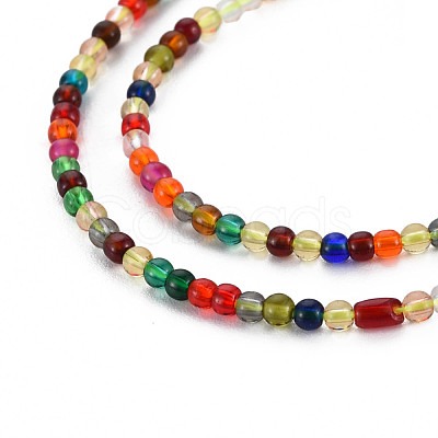 Glass Beads Strands X-GLAA-N041-008B-1