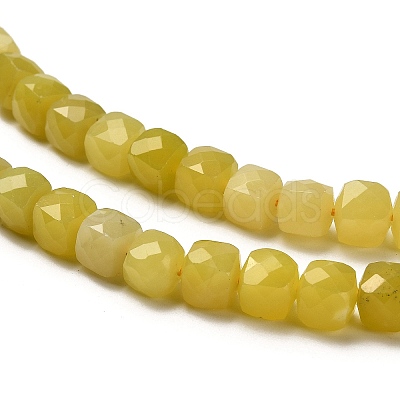 Natural Lemon Jade Beads Strands G-H078-C15-01-1