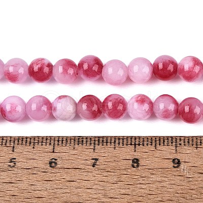 Natural Dyed Persian Jade Gemstone Bead Strands X-G-R271-6mm-XP22-1