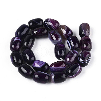 Natural Agate Beads Strands G-N356-02A-08-1