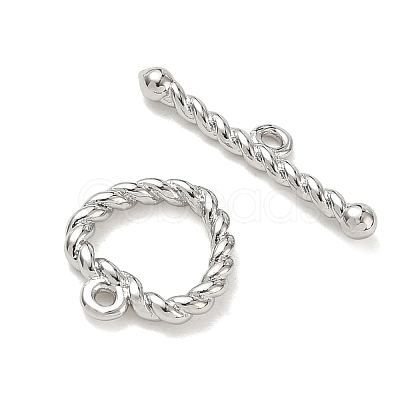 Brass Toggle Clasps KK-CBA42CA-01D-P-1