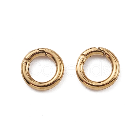 Ion Plating(IP) 304 Stainless Steel Spring Gate Rings STAS-G309-03G-1
