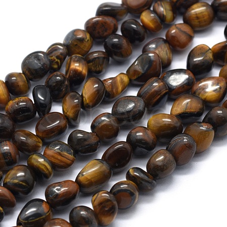 Natural Tiger Eye Beads Strands G-E505-01B-1