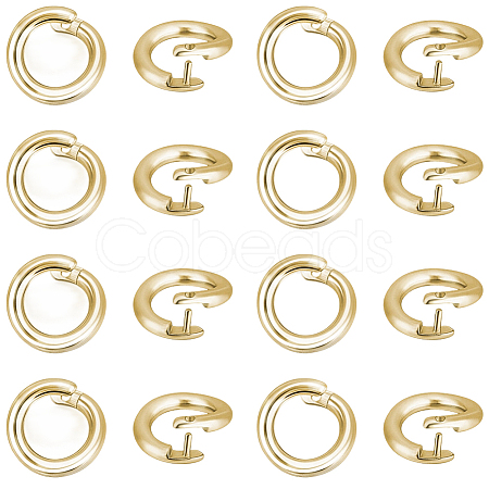 50Pcs Brass Open Jump Rings KK-BBC0027-90A-1