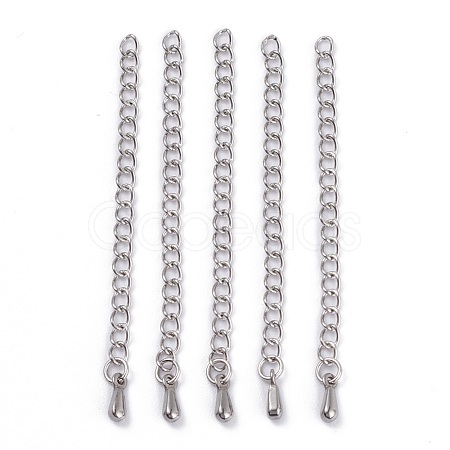 Tarnish Resistant Stainless Steel Chain Extender STAS-D037-1