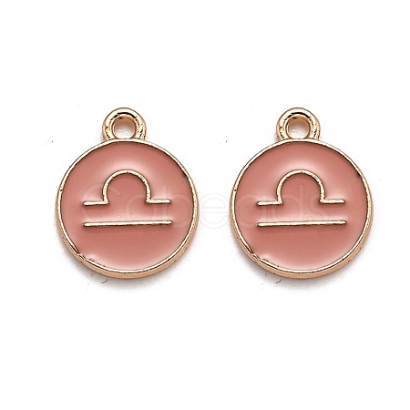 Alloy Enamel Pendants ENAM-S124-01B-11K-1