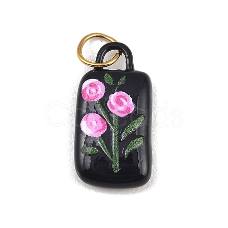 Printed 304 Stainless Steel Pendants STAS-B125-03A-G-1