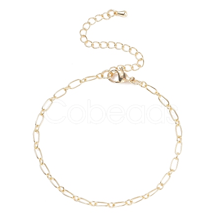 Brass Cable Chain Bracelet for Women BJEW-JB07898-1