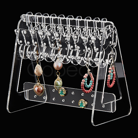 1 Set Transparent Acrylic Earring Display Stands EDIS-PH0001-54A-1