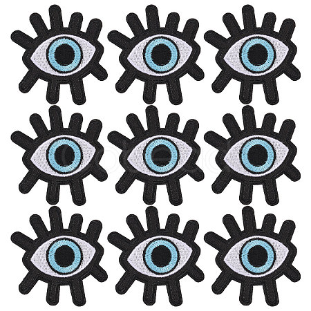 9Pcs Computerized Embroidery Cloth Patches PATC-FH0001-28A-1