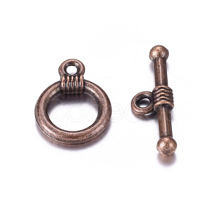 Tibetan Style Alloy Toggle Clasps RLF0034Y-NF-1