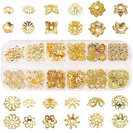 Iron & Brass & Alloy Bead Caps IFIN-SC0001-10-1