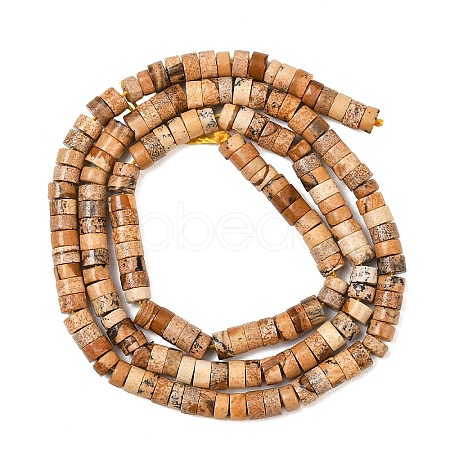 1 Strand Natural Picture Jasper Beads Strands G-YW0002-55-1