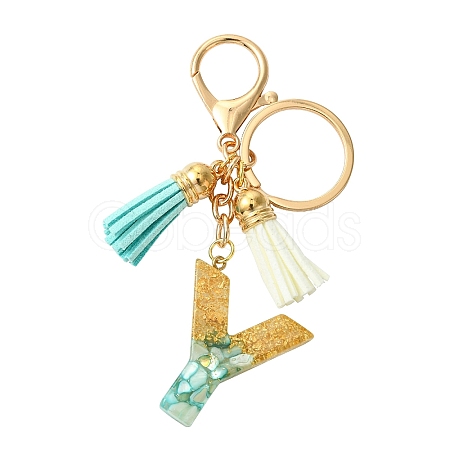 Transparent Epoxy Resin Pendant Keychains KEYC-FS00022-25-1