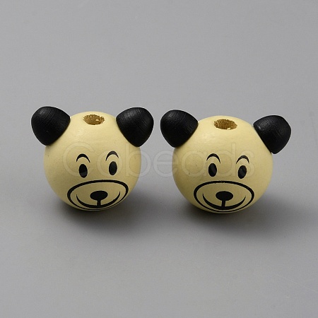 Wood European Beads WOOD-WH0029-69E-1