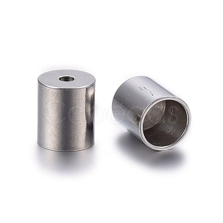 Non-Tarnish 304 Stainless Steel Cord Ends X-STAS-H467-09P-5mm-1