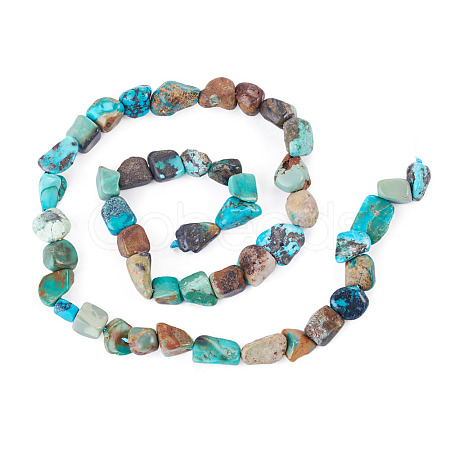 1 Strand Natural HuBei Turquoise Beads Strands G-TA0003-48-1
