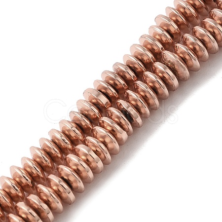 Electroplated Synthetic Non-magnetic Hematite Beads Strands G-I364-F01-RG-1