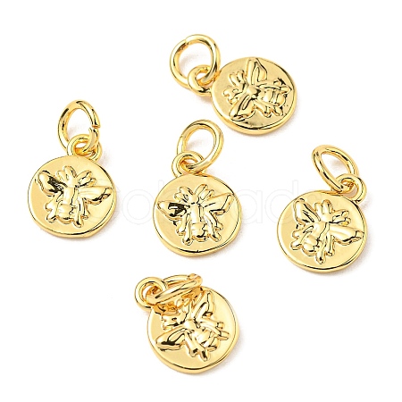 Brass Charms LS-ZIRC-E164-57G-1
