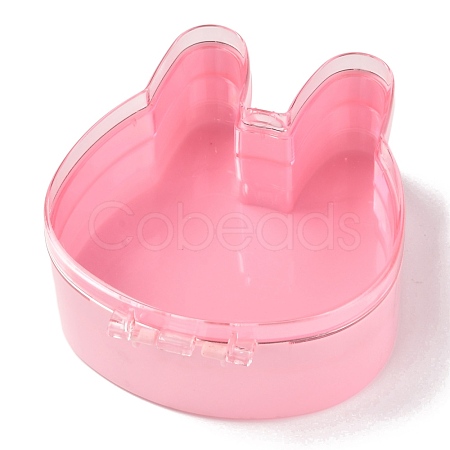 Rabbit Plastic Jewelry Boxes OBOX-F006-11-1