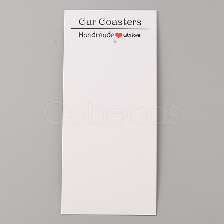 Rectangle Paper Sublimation Car Coaster Display Cards CDIS-WH0024-18B-01-1