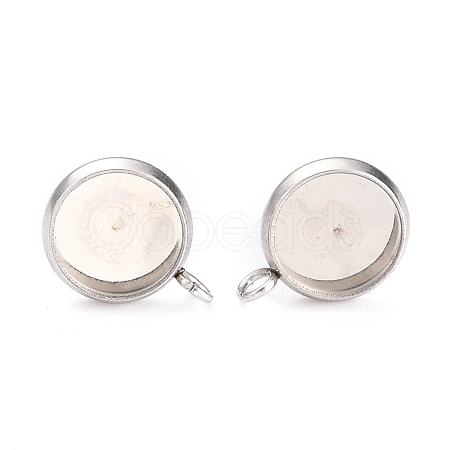 Non-Tarnish 304 Stainless Steel Stud Earring Settings STAS-B003-01P-1