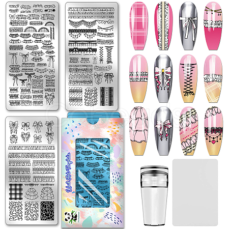 Stainless Steel DIY Nail Art Templates MRMJ-PH0003-21-1