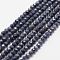 Natural Sapphire Bead Strands, Faceted, Round, 3mm, Hole: 0.5mm, about 120~129pcs/strand, 15.5 inch(39cm)