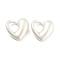 Alloy Pendants, Heart, Matte Silver Color, 16x17x5mm, Hole: 6.5x7mm