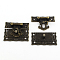 Wooden Box Lock Catch Clasps, Antique Bronze, 42x51x9mm, Hole: 2.5mm