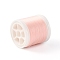 Luminous Polyester Cords, Round, Misty Rose, 0.1mm, about 109.36 Yards(100m)/Roll