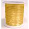 Flat Elastic Crystal String, Elastic Beading Thread, for Stretch Bracelet Making, Dyed, Gold, 0.8mm, about 65.61 yards(60m)/roll