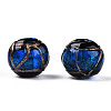 Handmade Gold Sand Lampwork Beads LAMP-T019-10mm-05-2