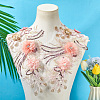 Polyester Embroidery Lace Cloth Patches AJEW-WH20070-079A-3