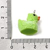 Vegetable Theme Opaque Resin Pendants RE-CBAD0A2-03B-P-3