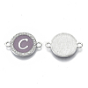 Alloy Enamel Links Connectors ENAM-TAC0003-01S-01C-2