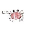 Synthetic Cherry Quartz Glass Pendants PW-WG77816-03-1