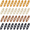 60Pcs 4 Colors 2-Hole Wood Buttons BUTT-GF0004-25A-1