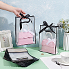24Pcs Rectangle PVC Gift Bags with Hole Handle for Candy ABAG-BC0001-64-3