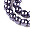 Baking Paint Pearlized Glass Pearl Round Bead Strands HY-Q330-8mm-73-3