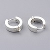 201 Stainless Steel Huggie Hoop Earrings Findings STAS-A167-01B-S-2
