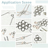 5Pcs 925 Sterling Silver Split Jump Rings STER-BBC0009-45A-6