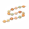 PVD Vacuum Plating 304 Stainless Steel Flower Link Chains CHS-C004-03G-3