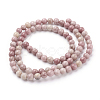 Natural Rhodonite Beads Strands G-G099-4mm-33-2